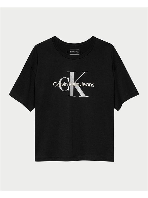 T-shirt bambina Calvin Klein con logo taglio relaxed CALVIN KLEIN | IG0IG02801BEH